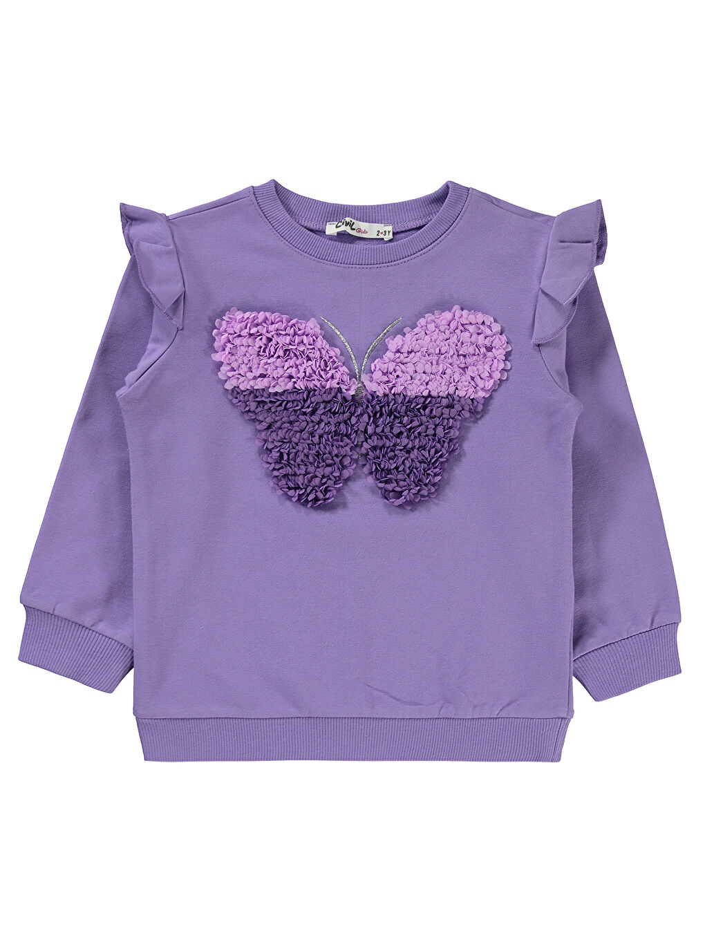 Civil Açık Lila Girls Kız Çocuk Sweatshirt 2-5 Yaş Meta Leylak