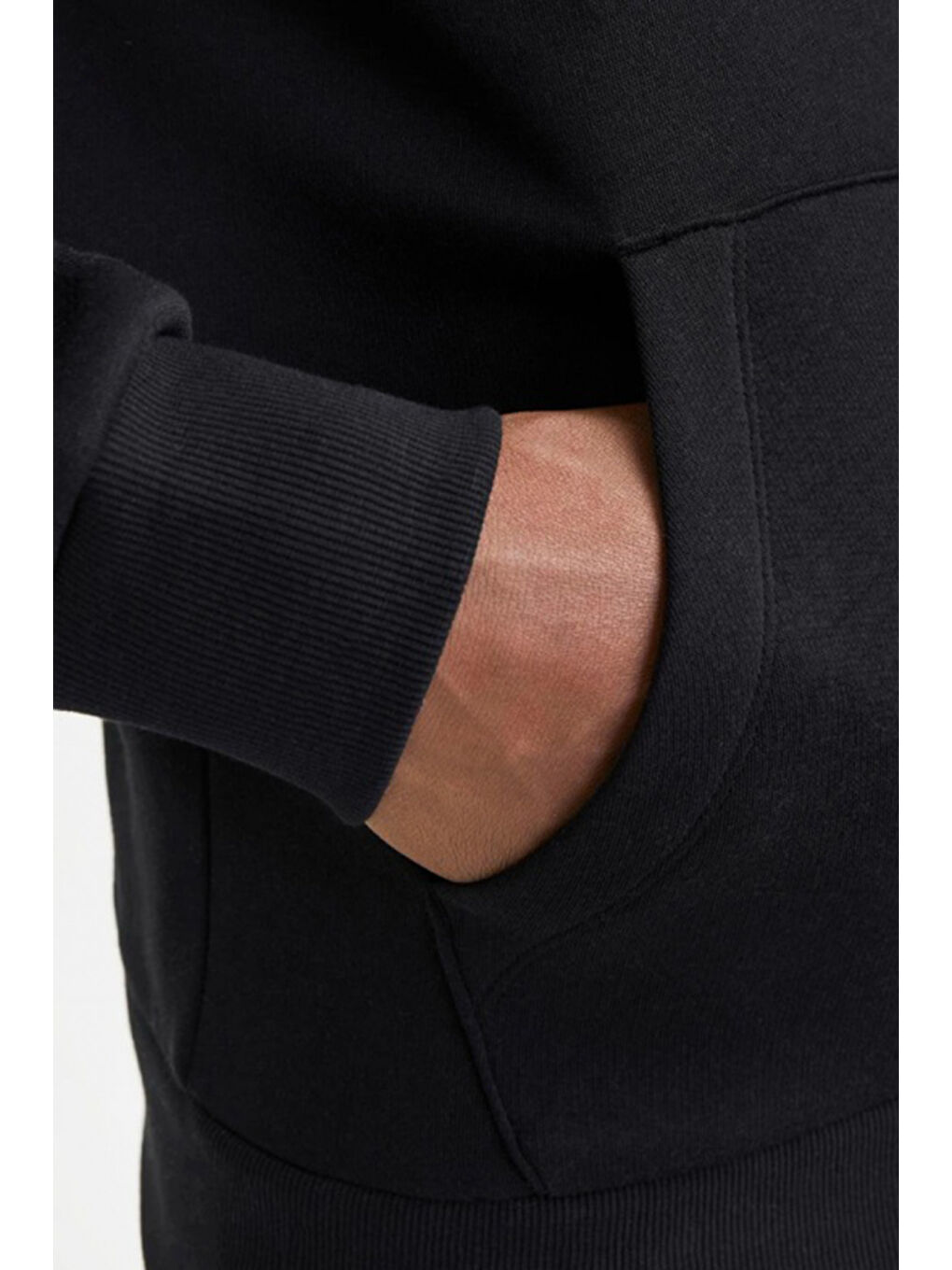 Siyah Jjcorp Pamuklu Logolu Regular Fit Kapüşonlu Sweat 12268422-5