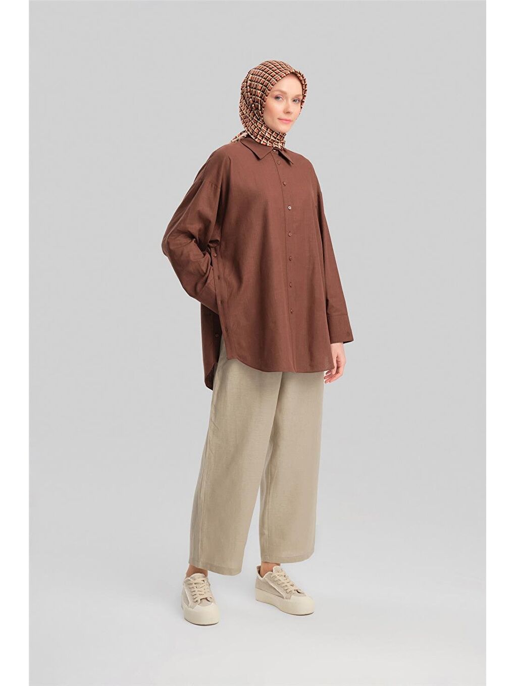 Tunik 24Y4014 Kahverengi
