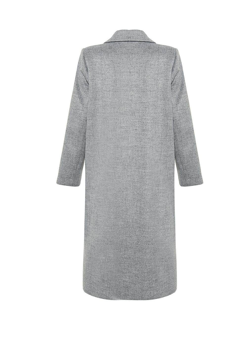 Gri 8582112 Kırlangıç Yaka Kaban-2