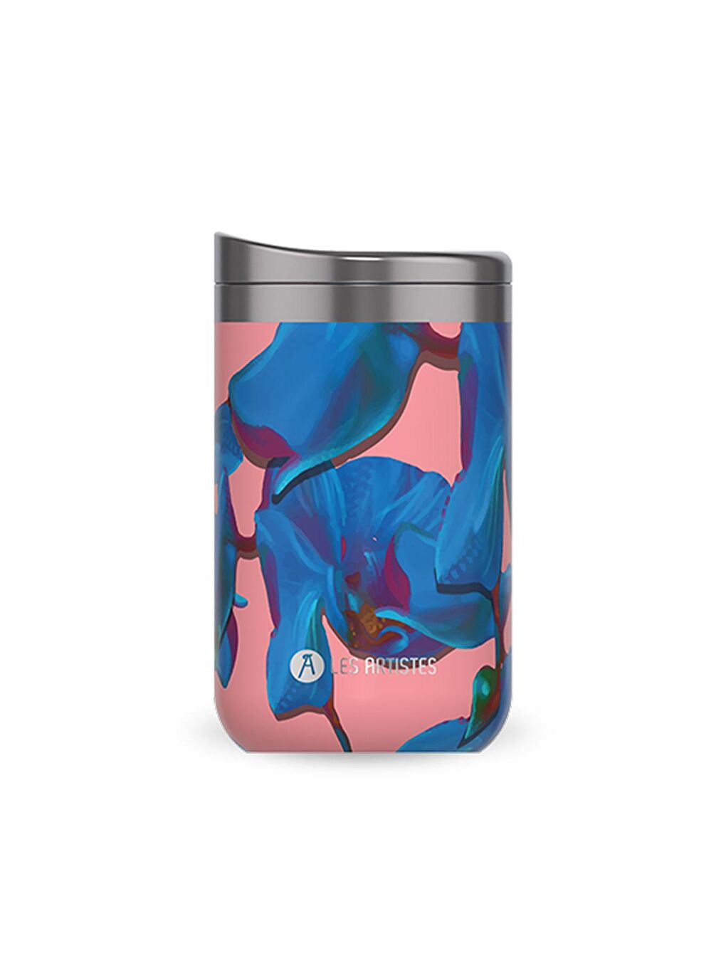 Les Artistes Paris Mavi-Pembe Isı Yalıtımlı Çelik Termos Mug 350ML Blue Pearl