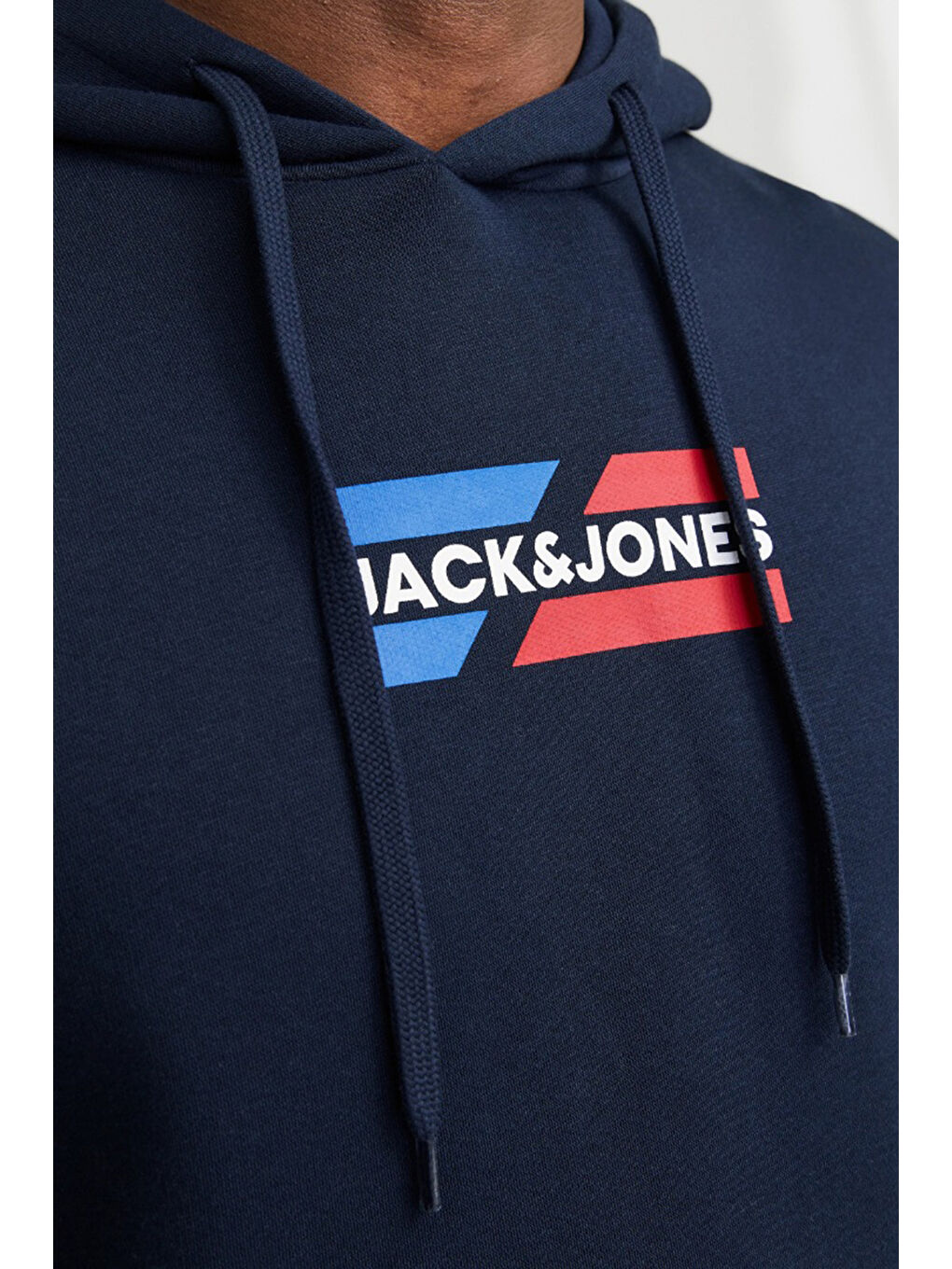 Lacivert Jjcorp Pamuklu Logolu Regular Fit Kapüşonlu Sweat 12268422-5