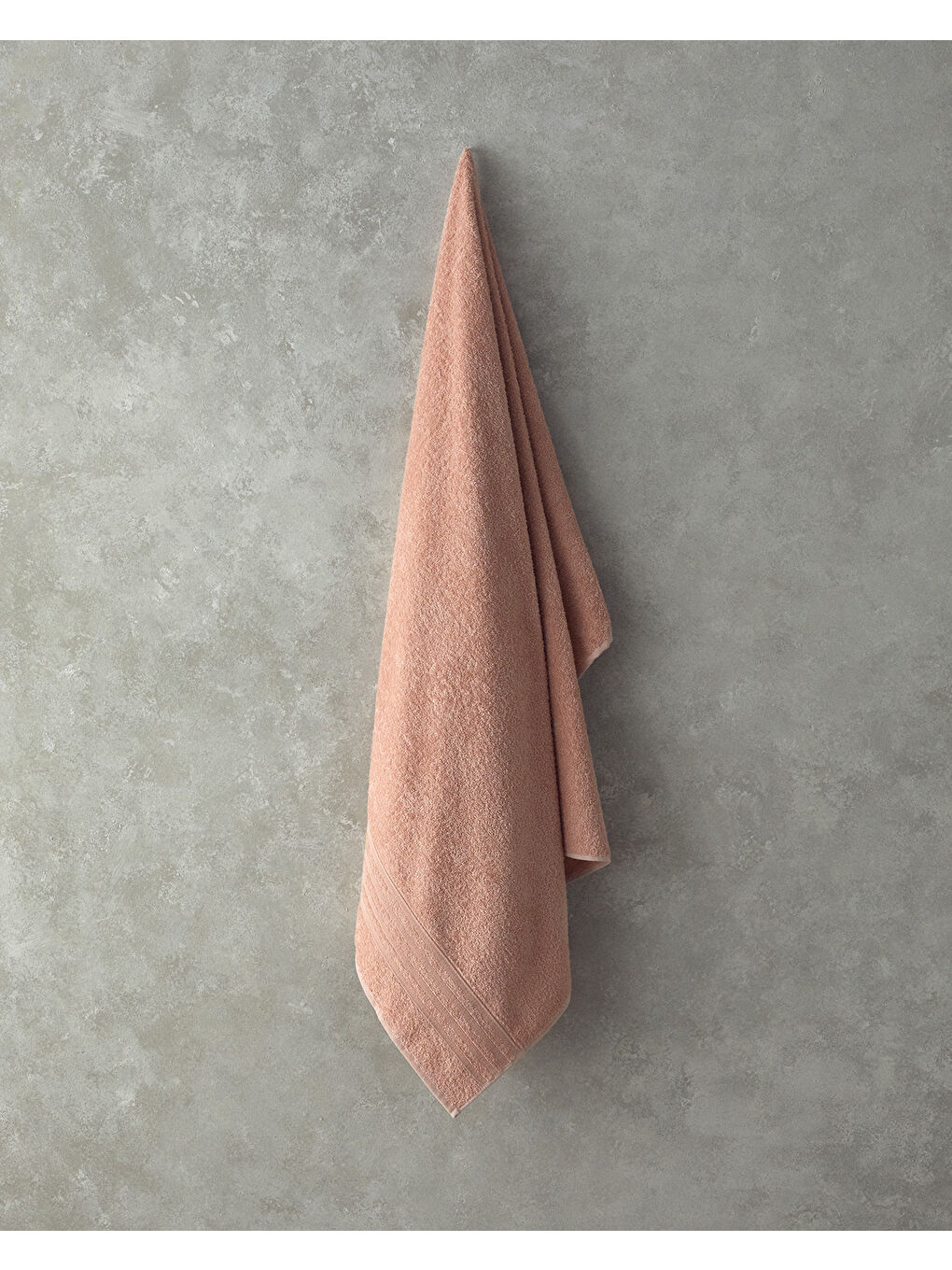 Pure Basic Pamuk Banyo Havlusu 100x150 cm Açık Pembe