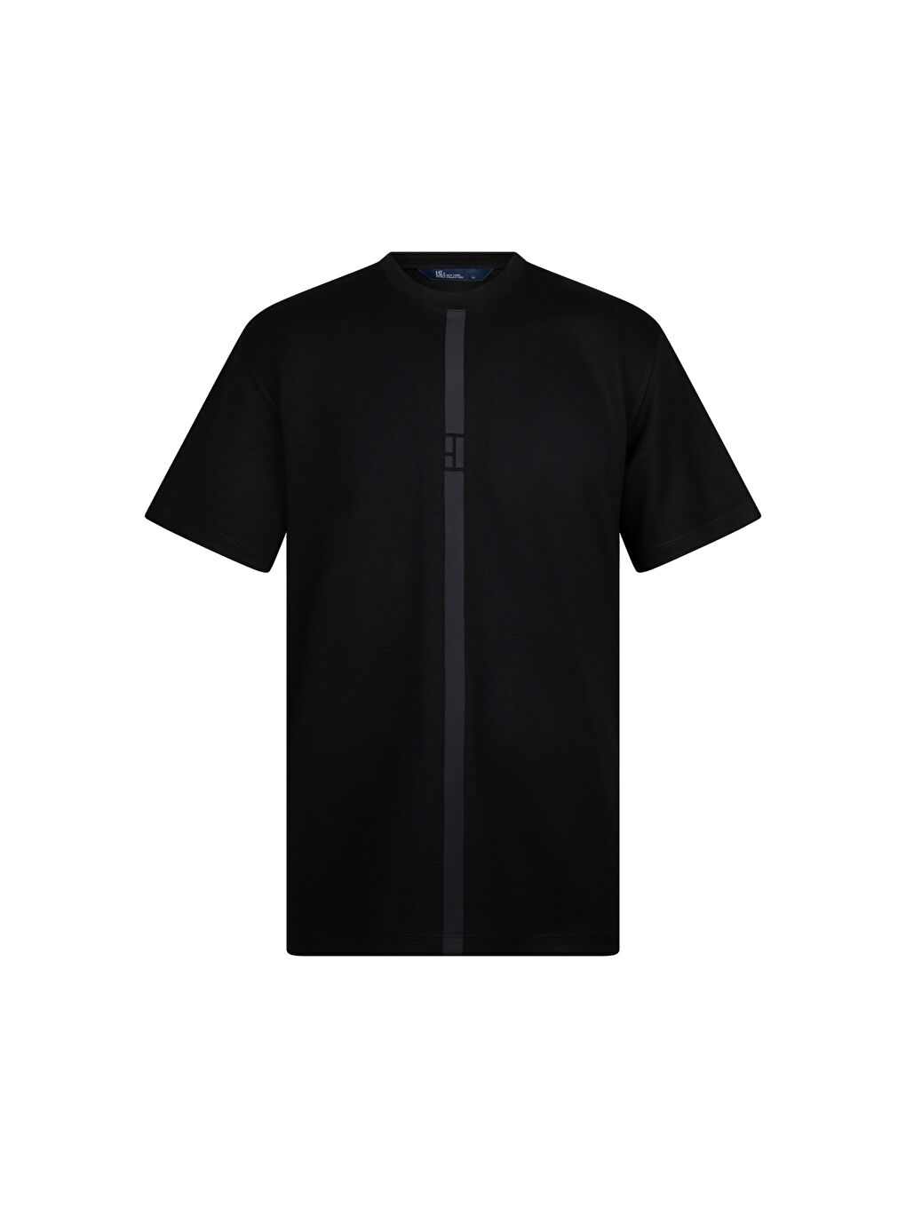 Siyah Regular Fit Bisiklet Yaka Pamuklu Basic Tişört