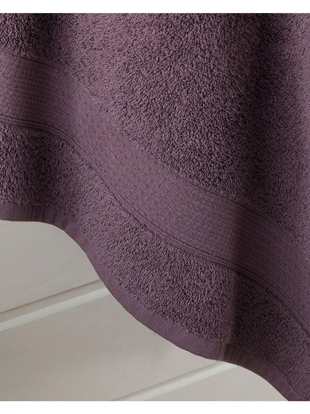Pure Basic Pamuklu Banyo Havlusu Koyu Mor-1