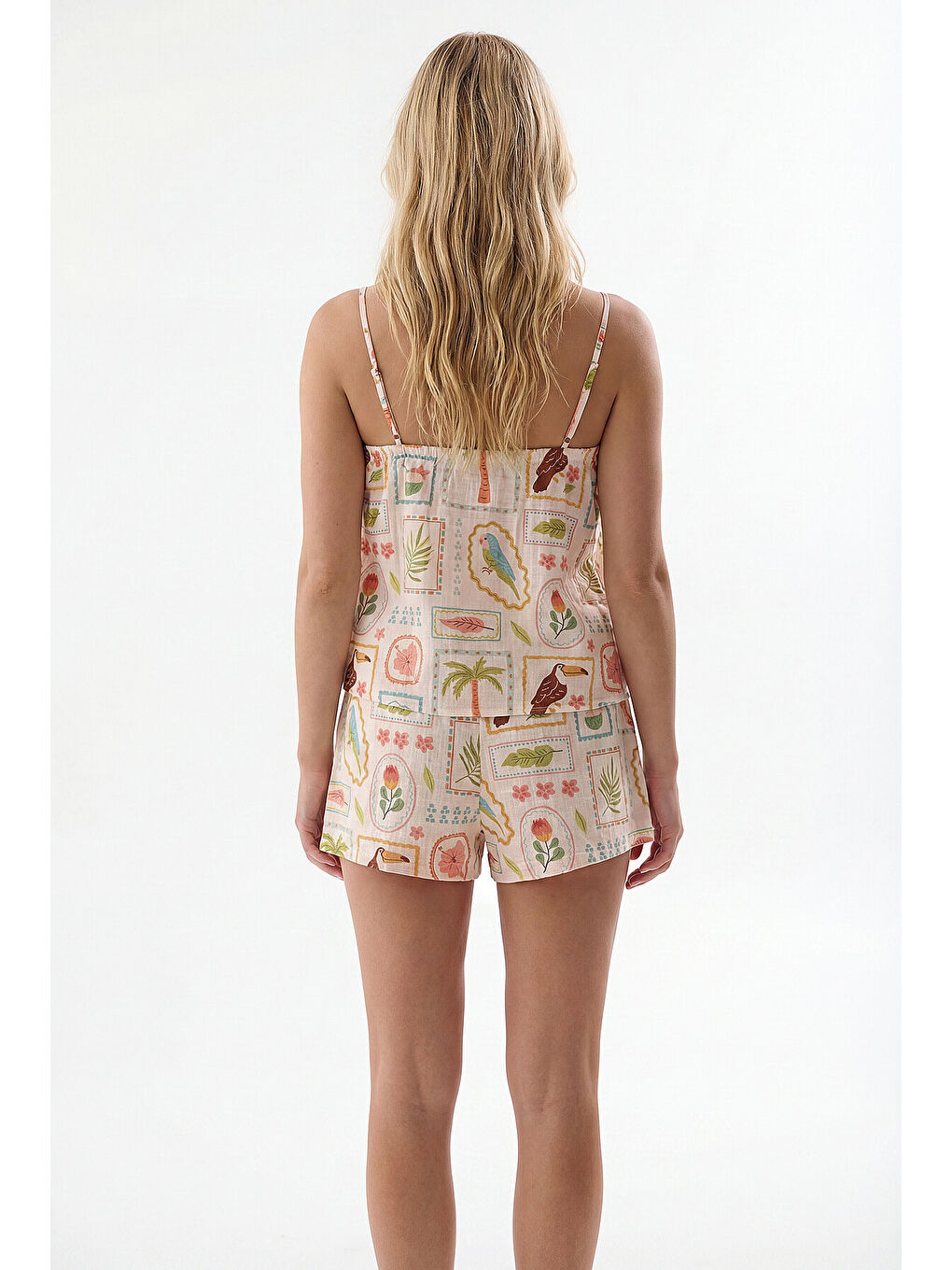 Sarı Seaside Şortlu Takım-3