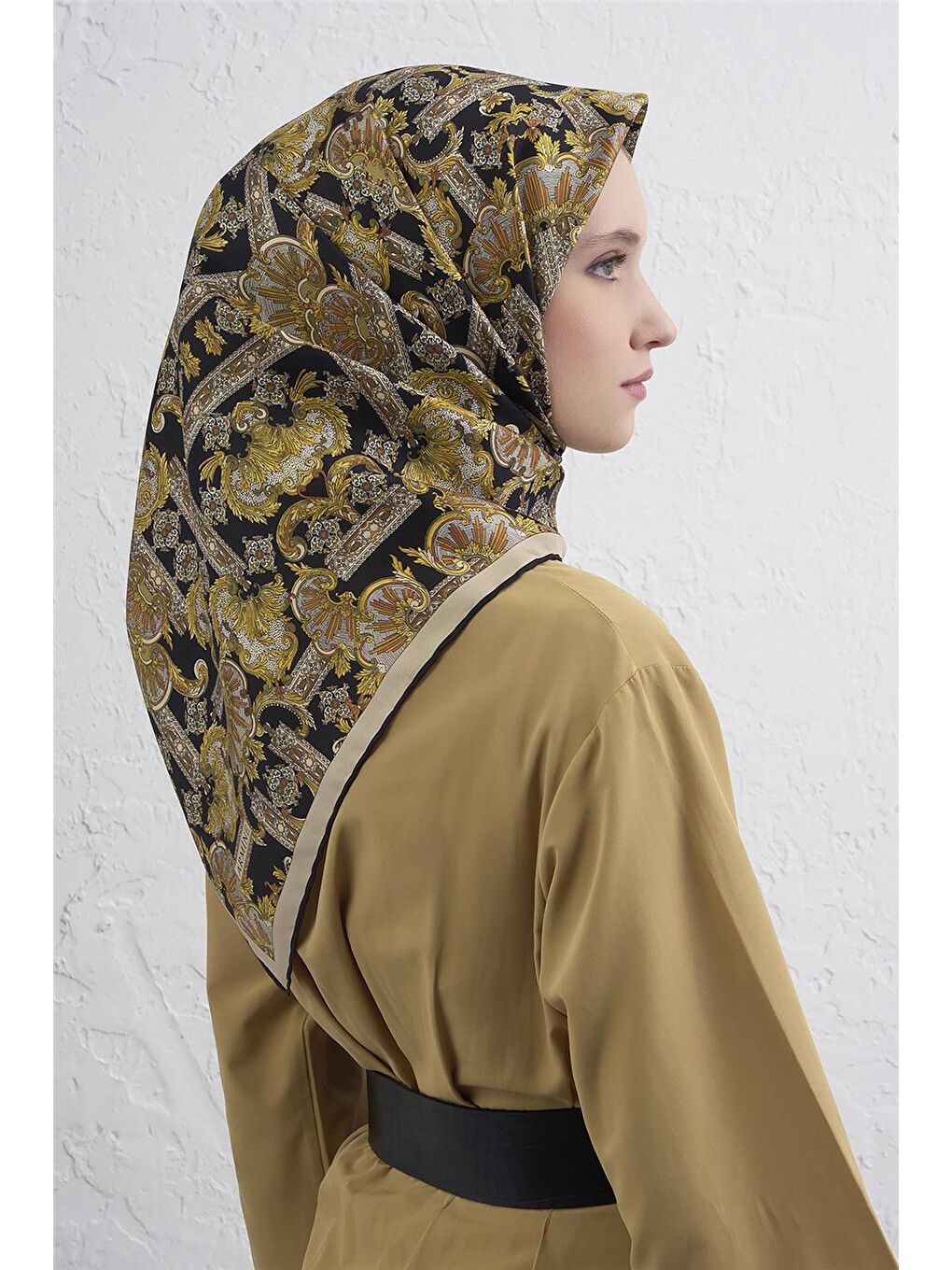 Karışık Saf İpek Sura Eşarp 9416D 34-2