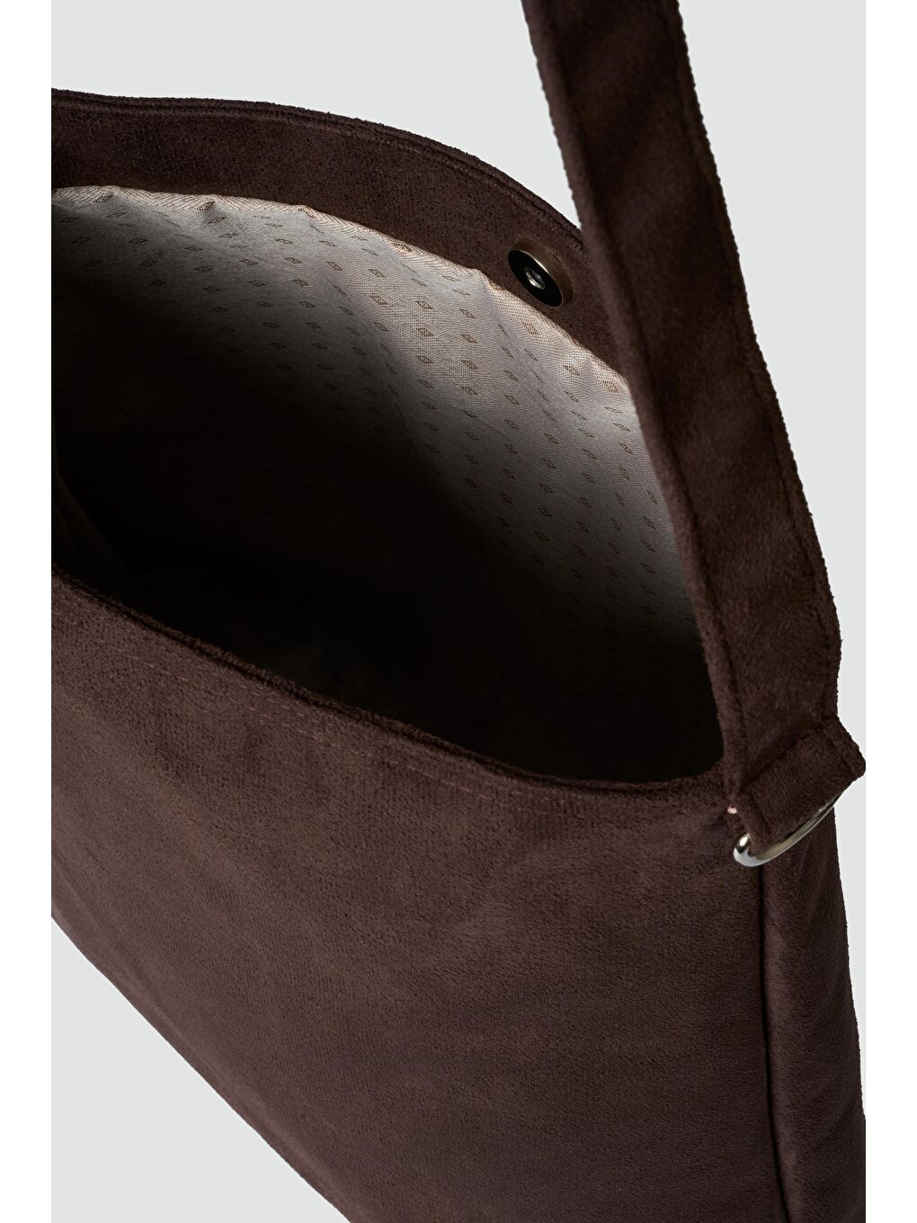 Kahverengi Vague Süet Omuz Çantası Kahve-3