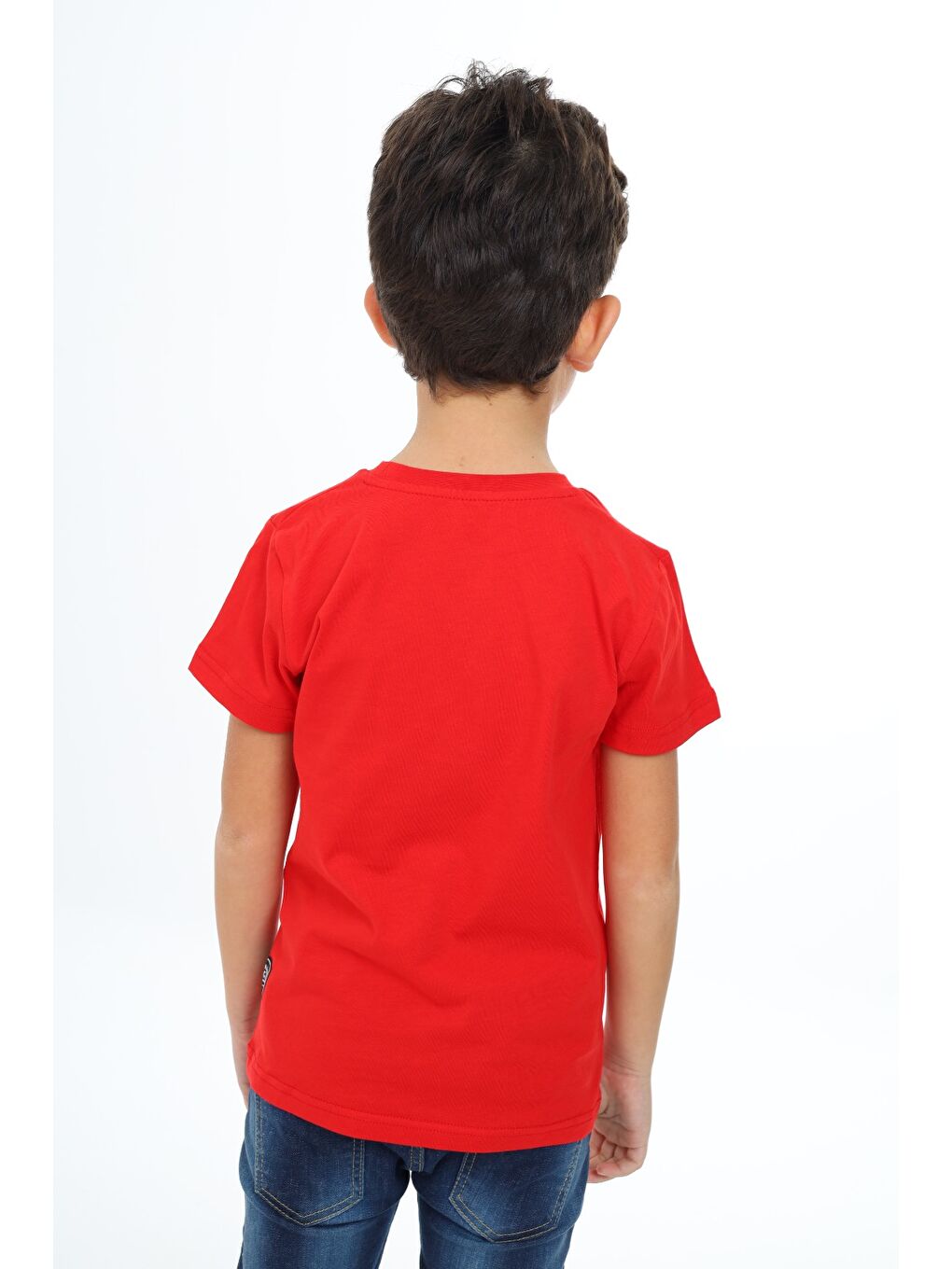 Kırmızı Erkek Çocuk Baskılı Tişört-4