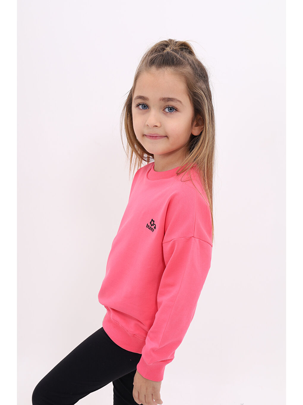 Toontoykids Fuşya Kız Çocuk Nakışlı Sweatshirt - 3