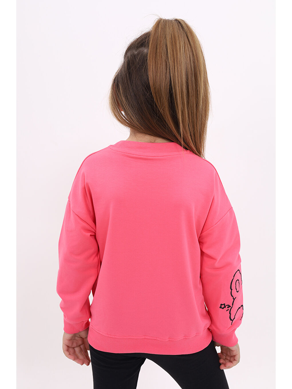 Toontoykids Fuşya Kız Çocuk Nakışlı Sweatshirt - 4