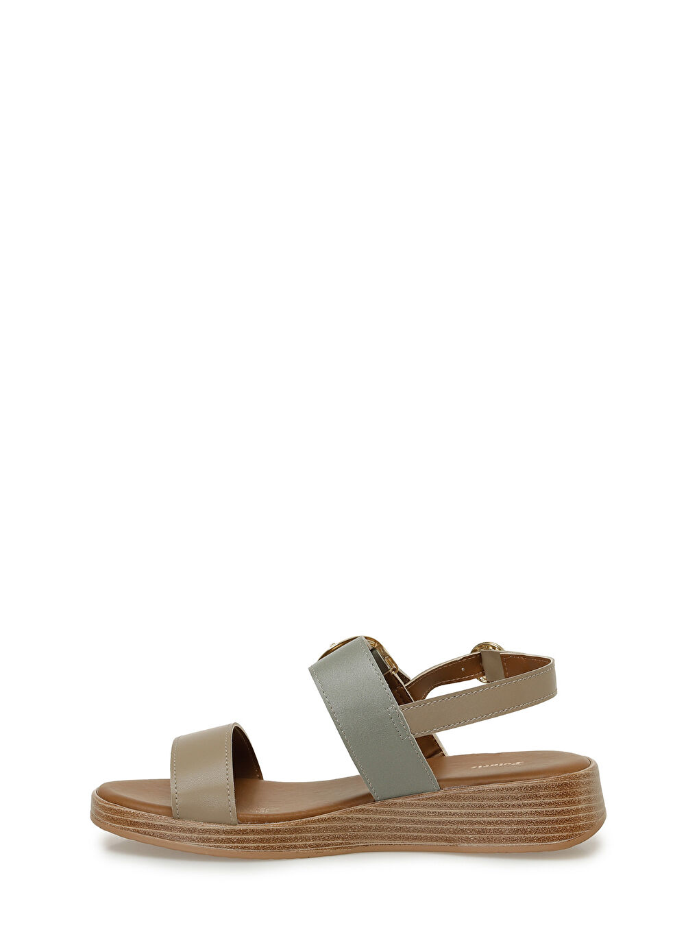 Yeşil 325067.Z 5FX Olive Kadın Dolgu Topuk Sandalet-2