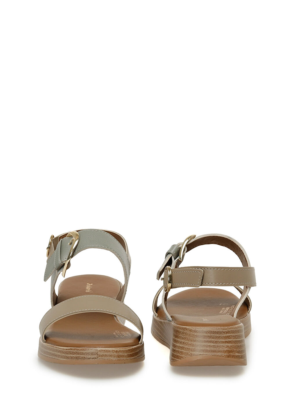 Yeşil 325067.Z 5FX Olive Kadın Dolgu Topuk Sandalet-4