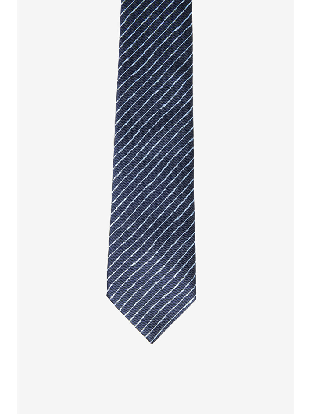 Erkek Lacivert-Açık Mavi Desenli Kravat-1