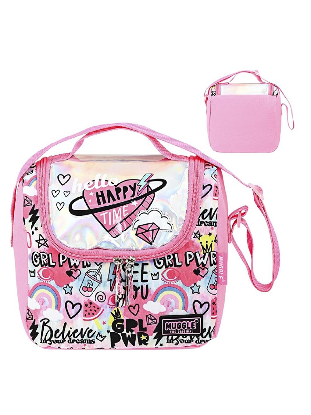 Happy Time Termoslu Beslenme Çantası Pembe (MU-9073)