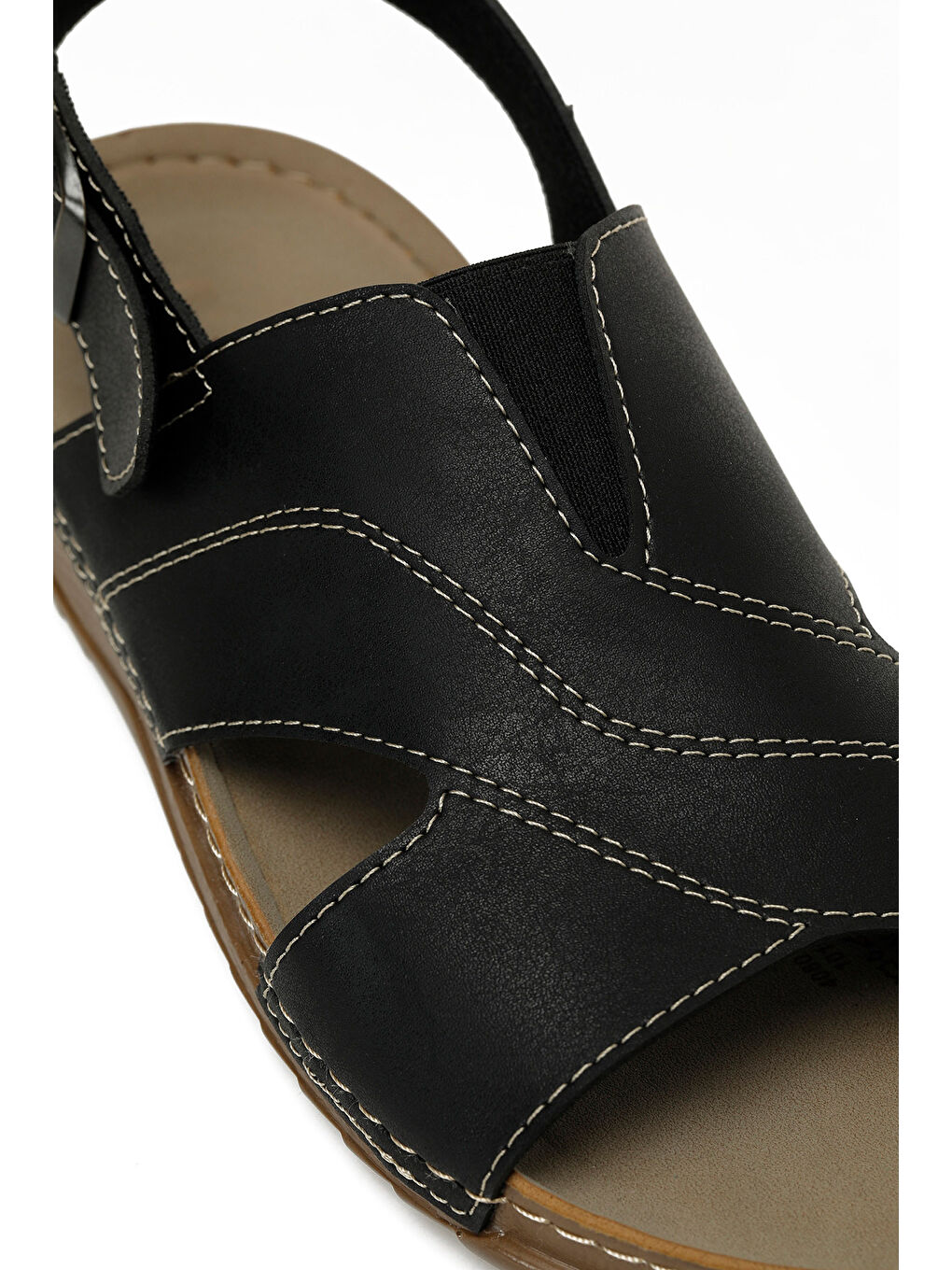 408022.M5FX Siyah Erkek Sandalet-6