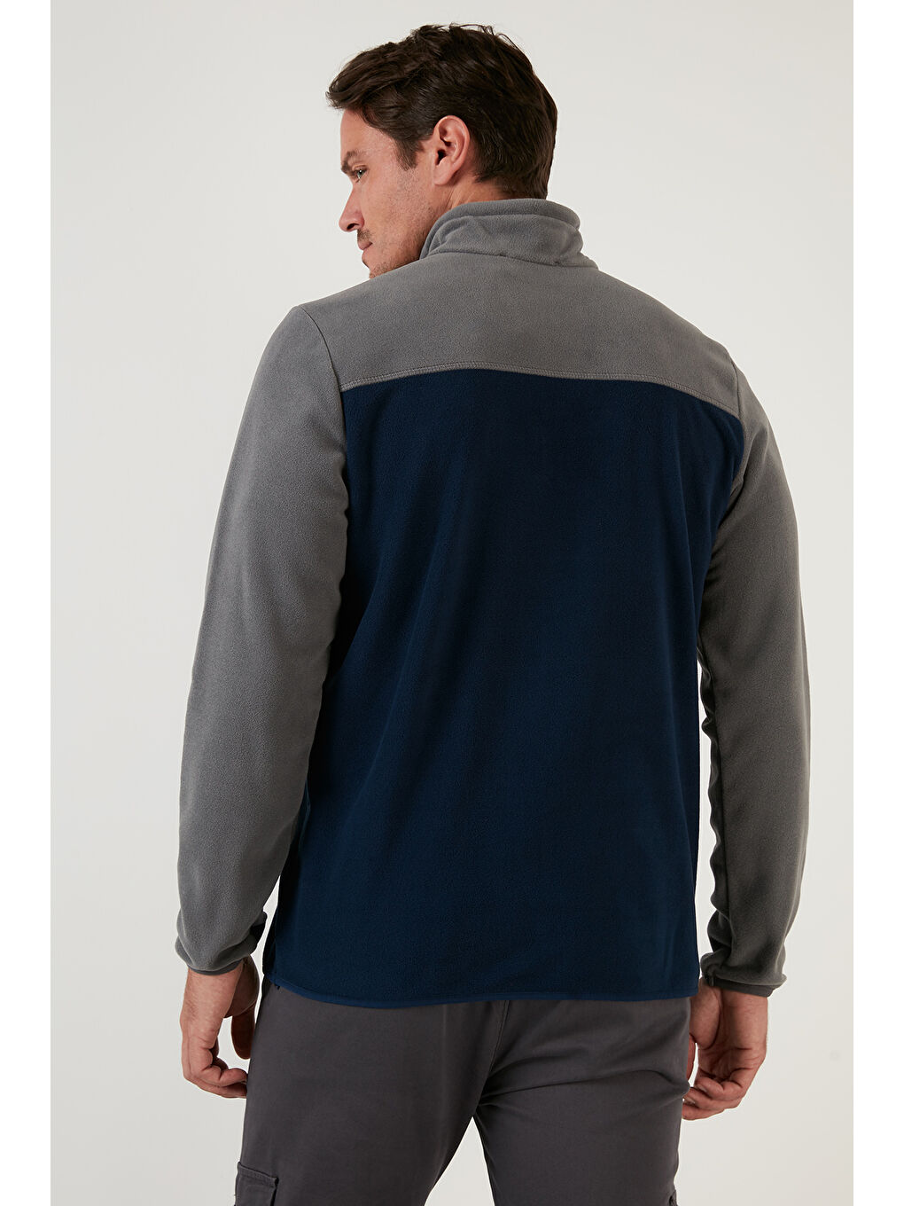 Siyah Regular Fit Anti-Pilling Tüylenme Yapmayan Dik Yaka Şardonlu 2'li Paket Polar 5906016S2-4