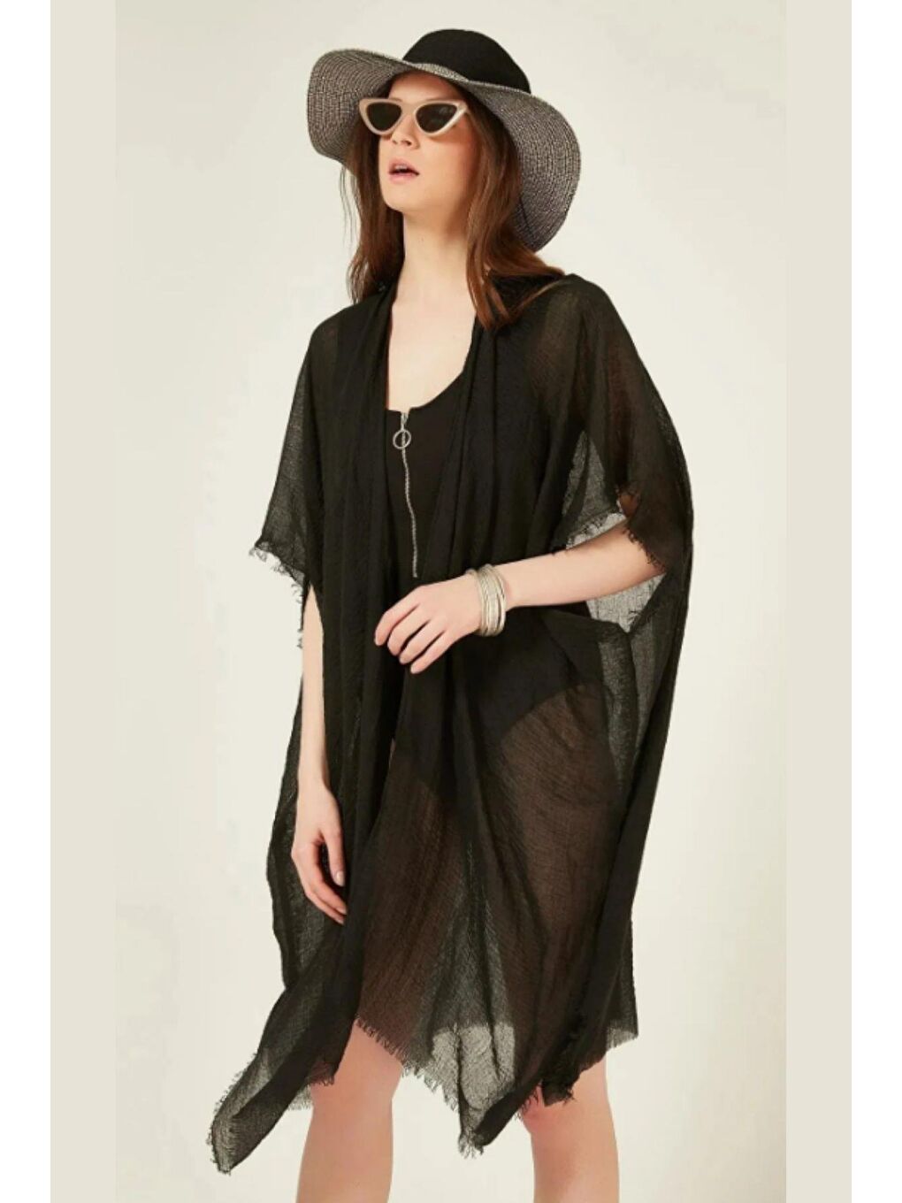 Kadın Pareo Siyah - Pollen