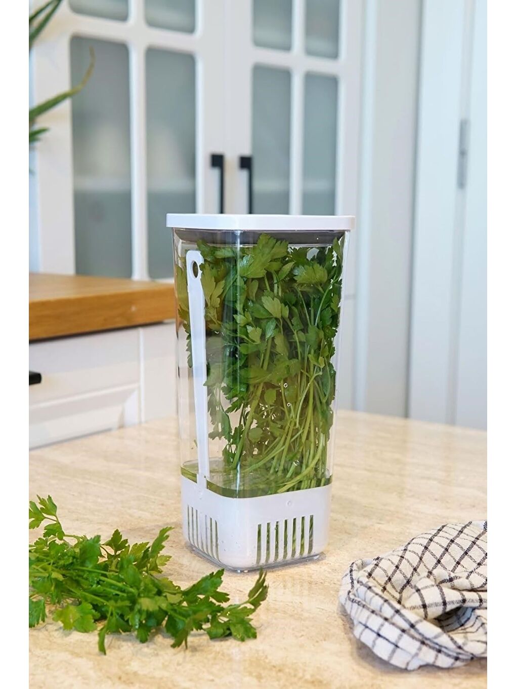 Beyaz Vip Ahmet VP-007 Suda Yeşillik Saklama Kabı 1700 ML-1