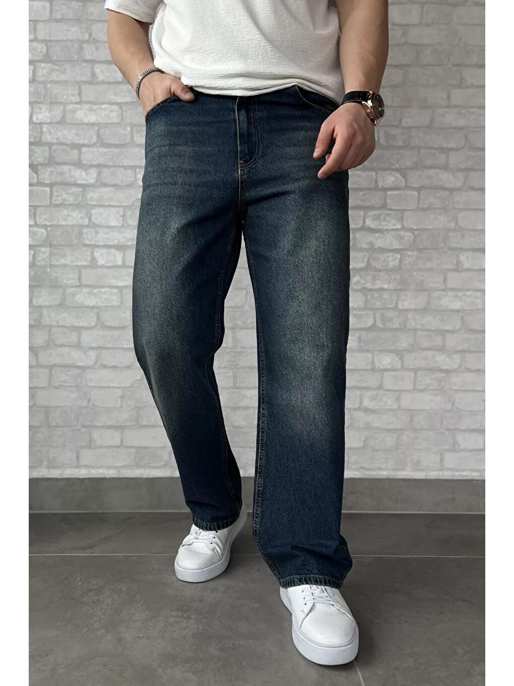 Mavi Erkek Baggy Jean Pantolon