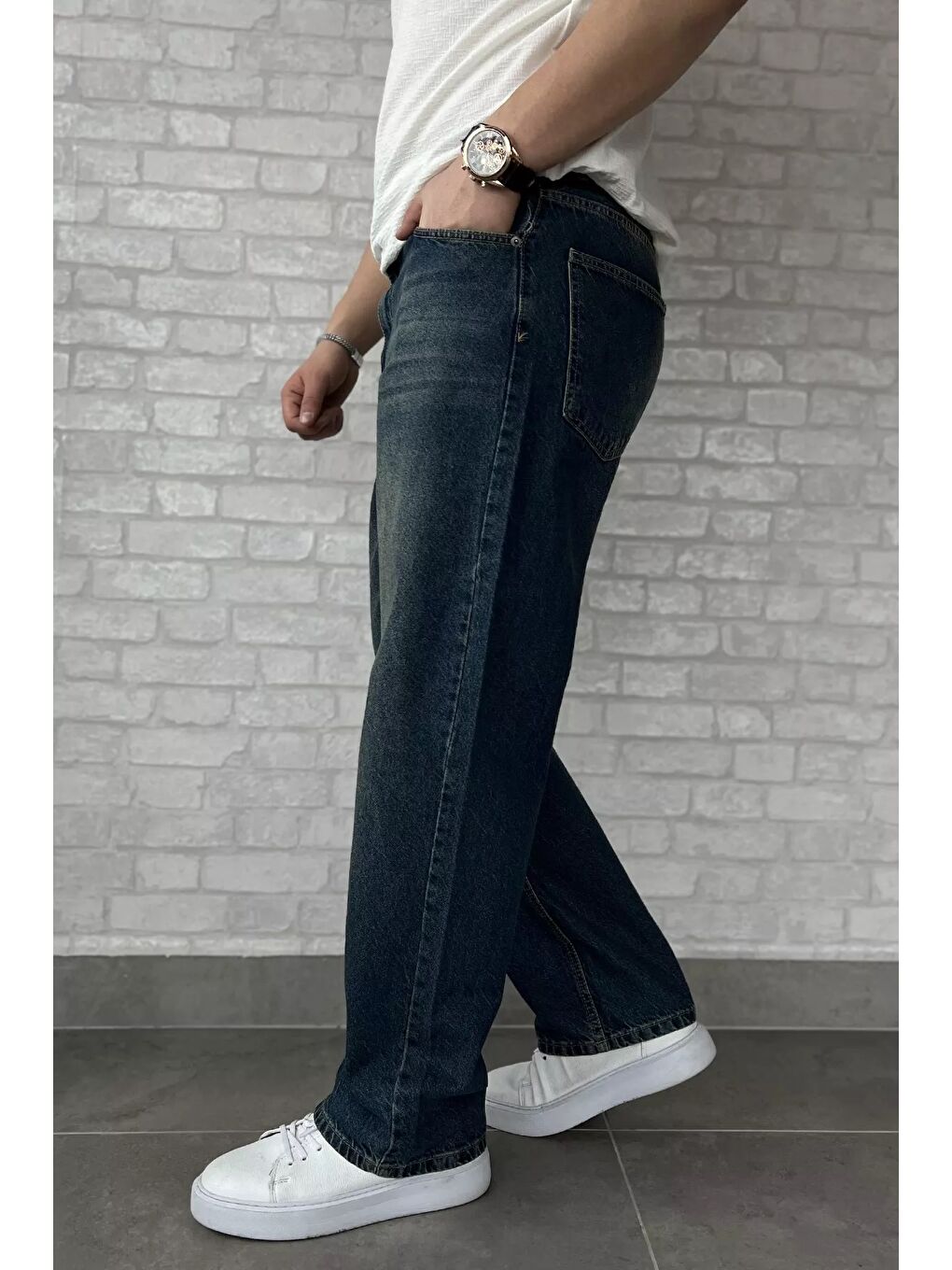 Mavi Erkek Baggy Jean Pantolon-1