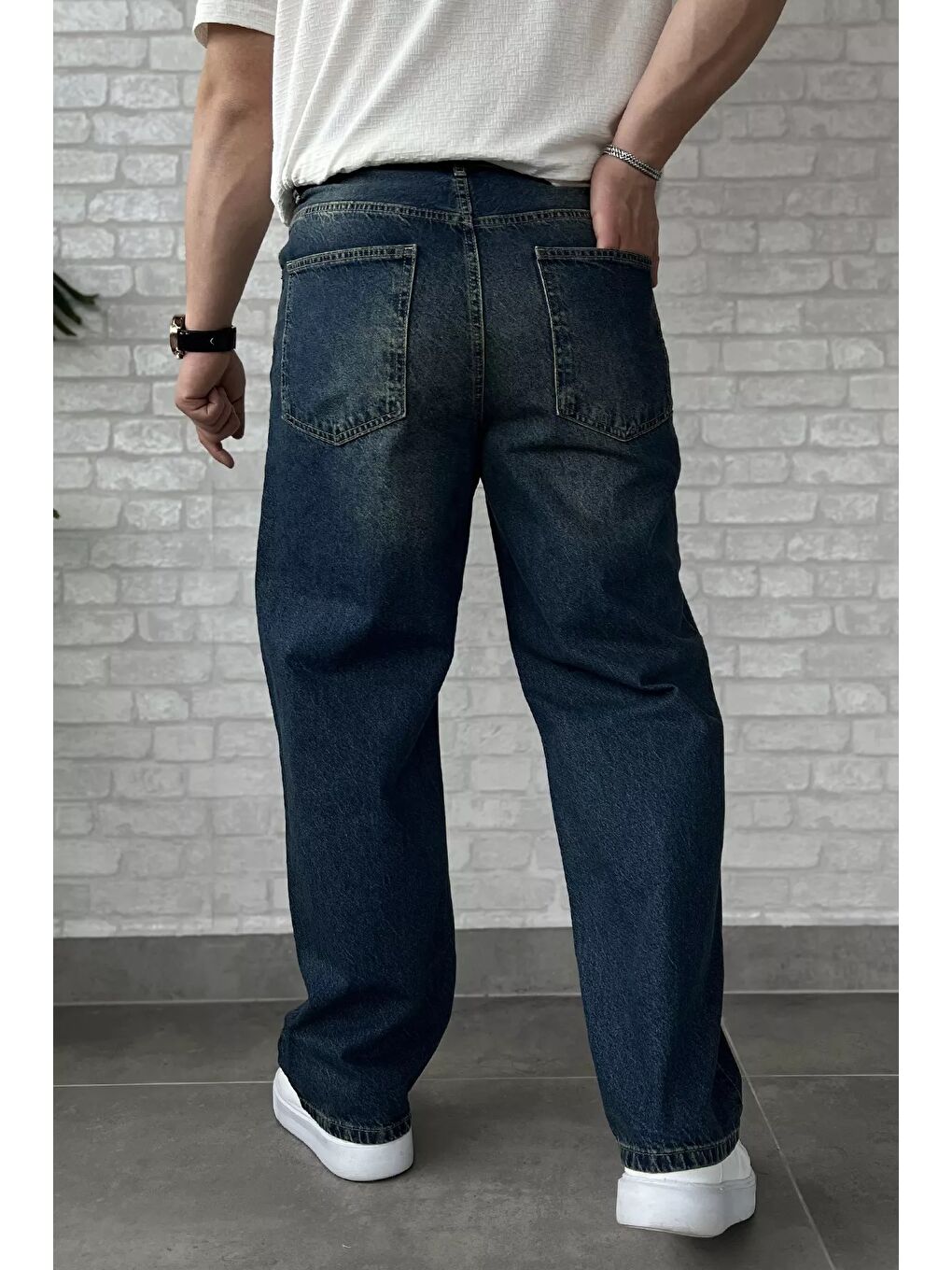 Mavi Erkek Baggy Jean Pantolon-2