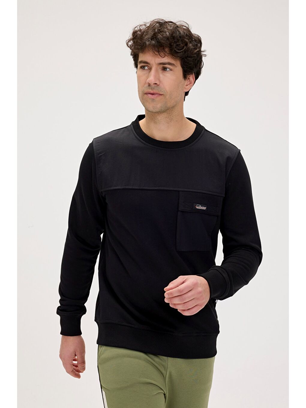 Re-Beverly Siyah Erkek Sweatshirt-3