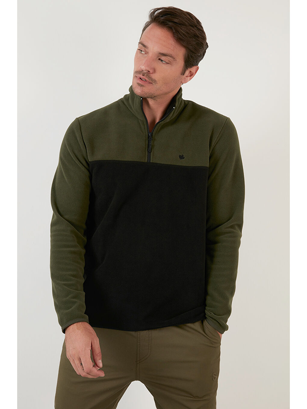 Gri Regular Fit Anti-Pilling Tüylenme Yapmayan Dik Yaka Şardonlu 2'li Paket Polar 5906016S2-1