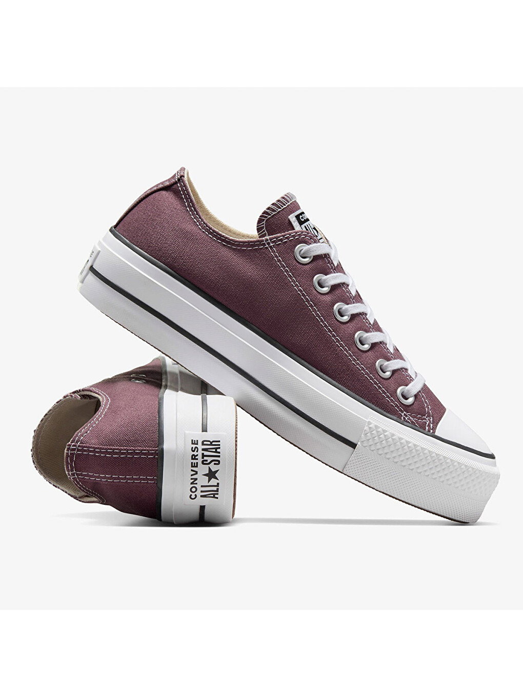 Chuck Taylor All Star Lift Kadın Bordo Sneaker-3