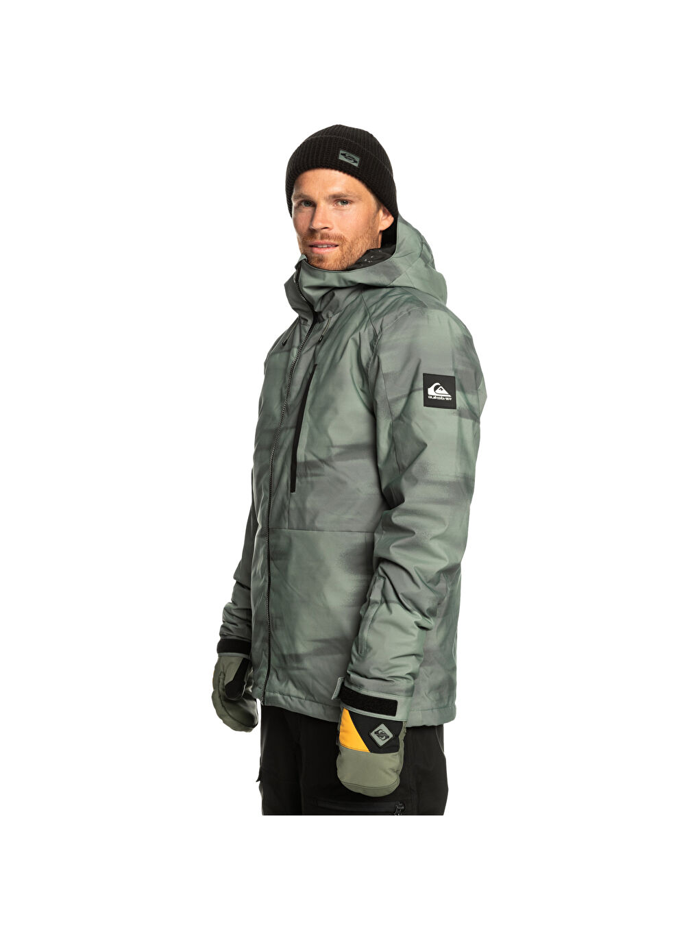 Mission Printed Erkek Yeşil Snowboard Kayak Montu-3