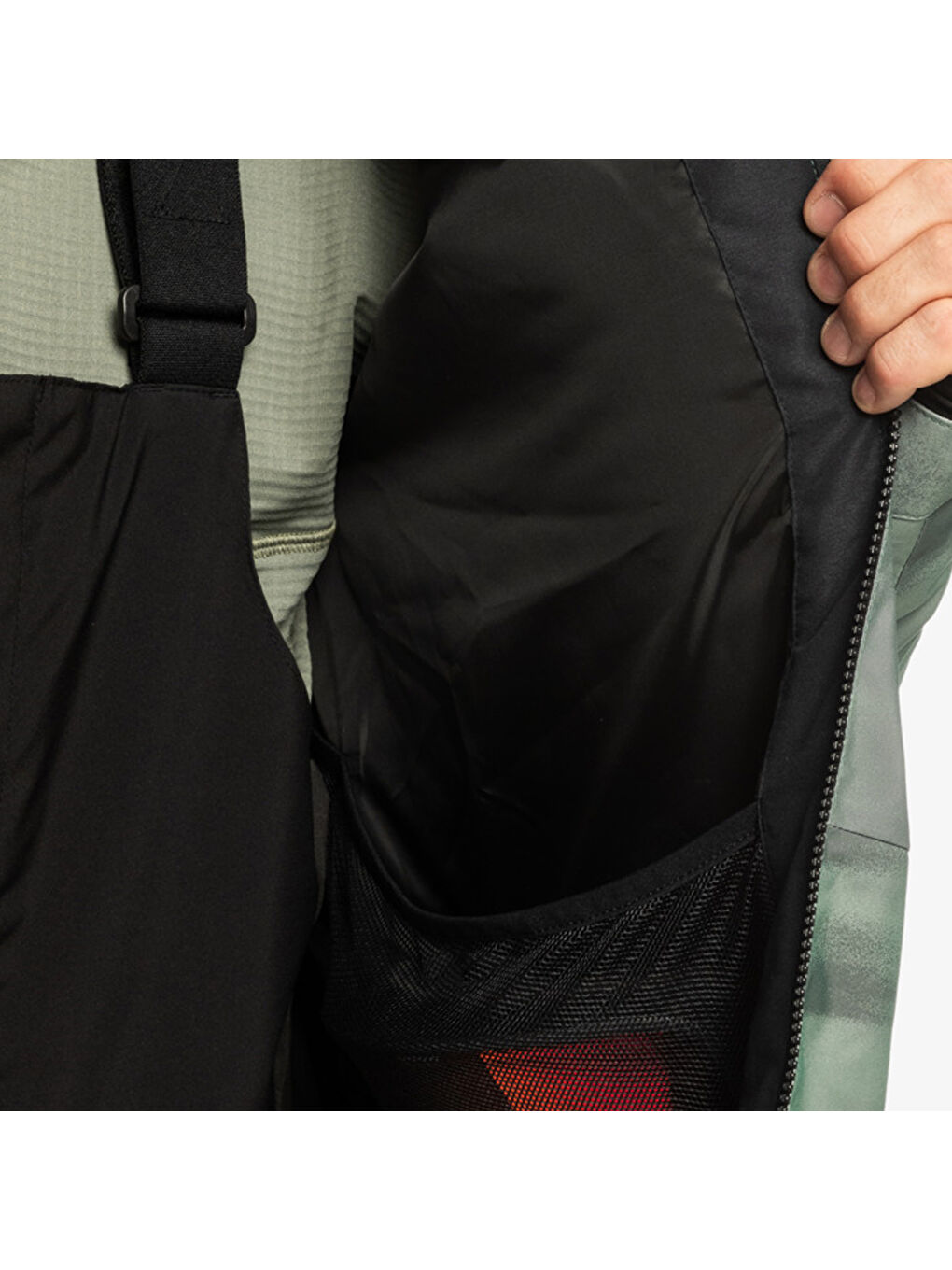 Mission Printed Erkek Yeşil Snowboard Kayak Montu-8