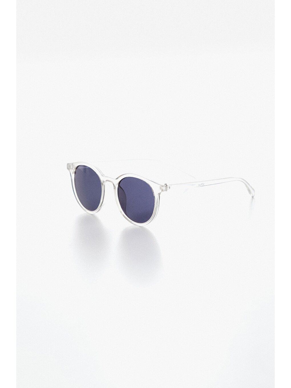 Renksiz Yuvarlak Çerçeveli Güneş Gözlüğü-1