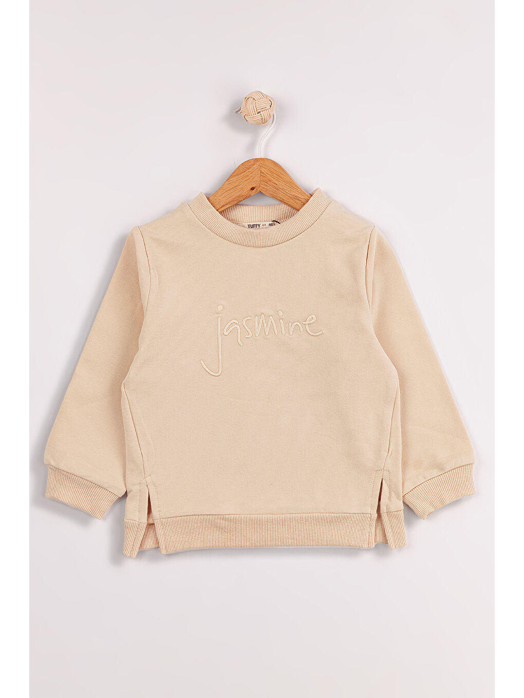 MİSSTUFFY Ekru Kız Çocuk 2'li Paket Basic Sweatshirt - 1