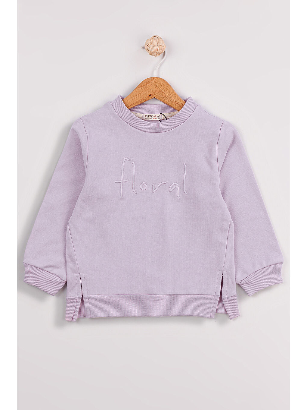 MİSSTUFFY Lila Kız Çocuk 2'li Paket Basic Sweatshirt - 5