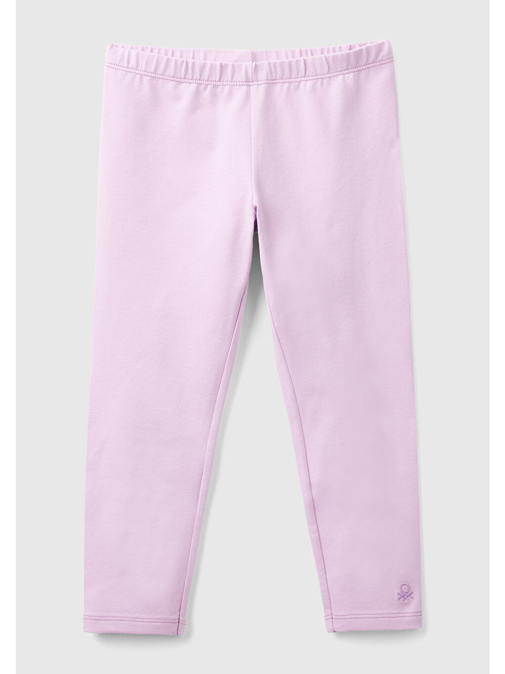 Kız Çocuk Lila  Logolu Uzun Tayt