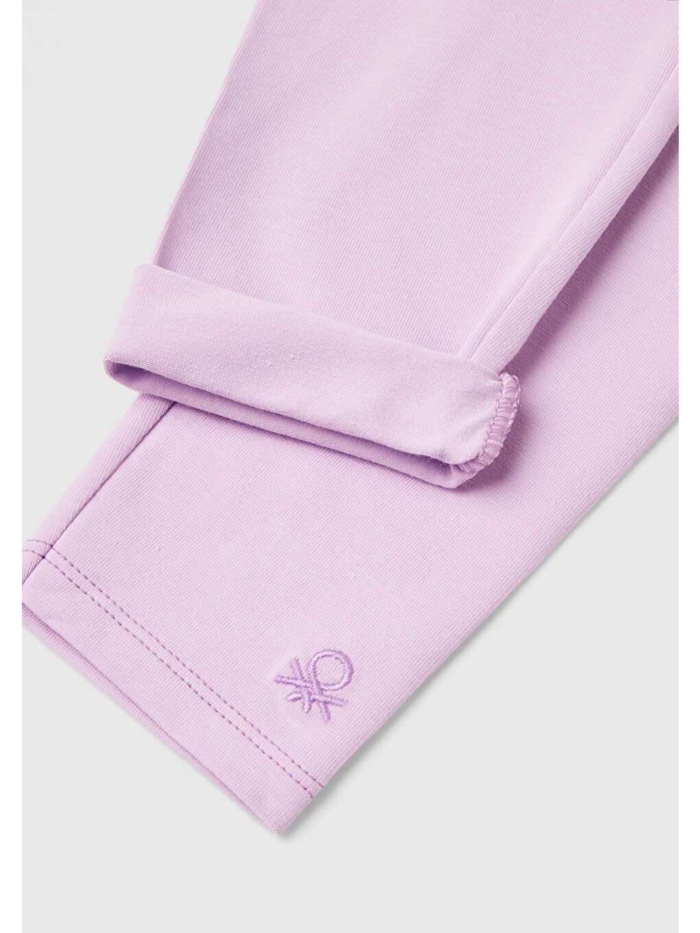 Kız Çocuk Lila  Logolu Uzun Tayt-2