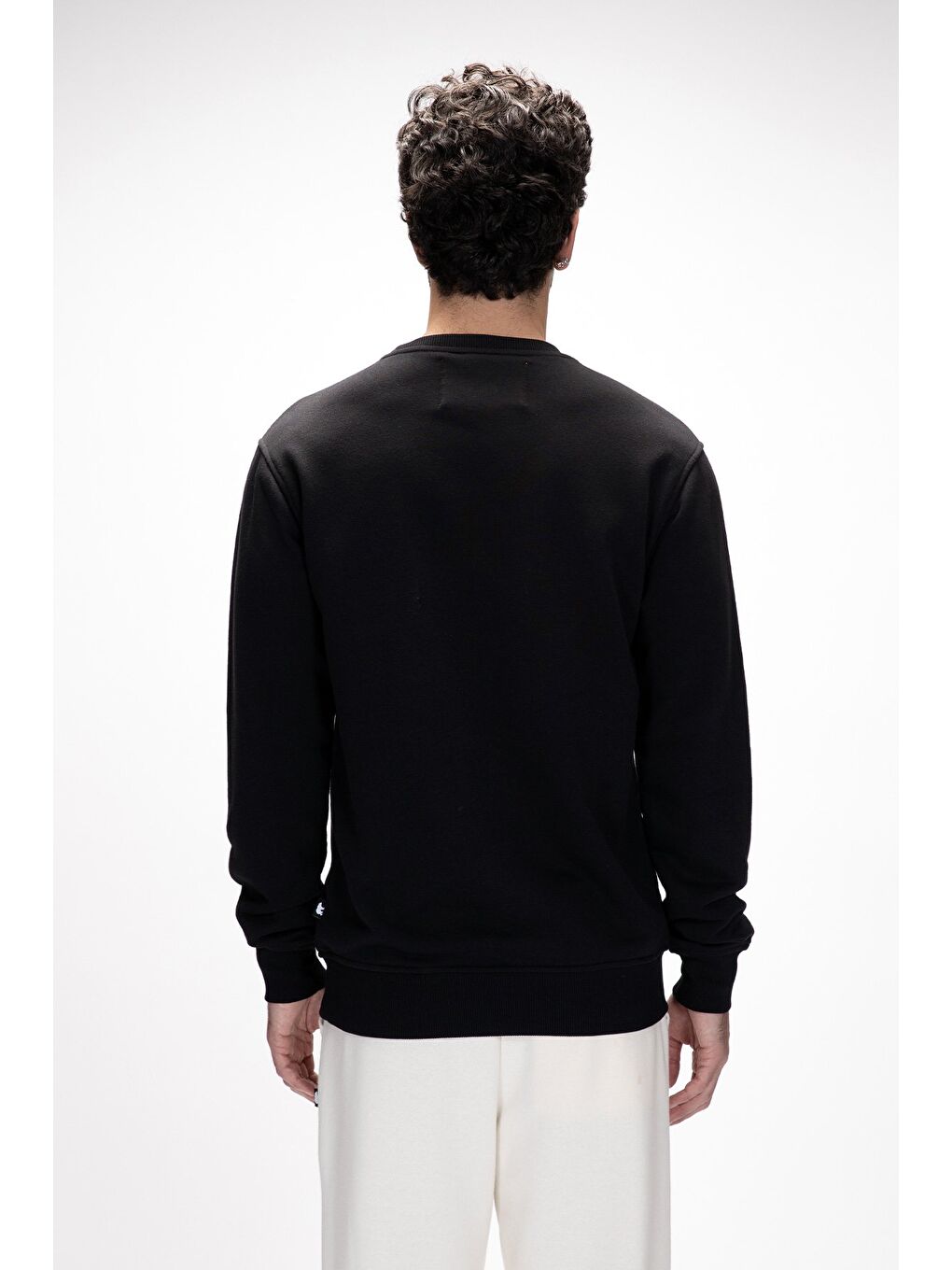 Siyah Sailor Si̇yah Crewneck Erkek Sweatshirt-3