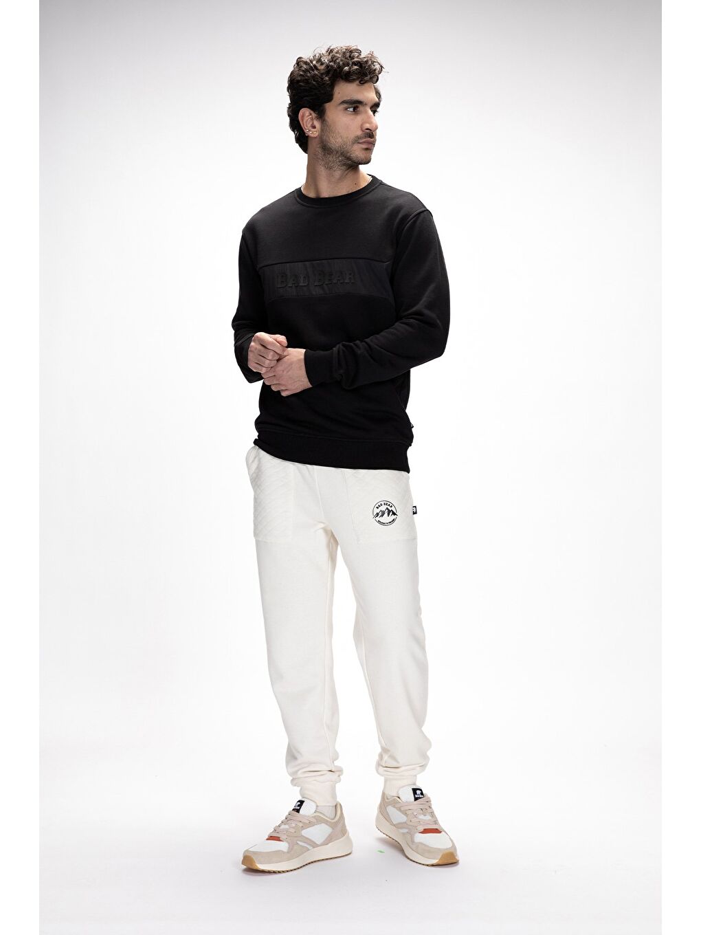 Siyah Sailor Si̇yah Crewneck Erkek Sweatshirt-5