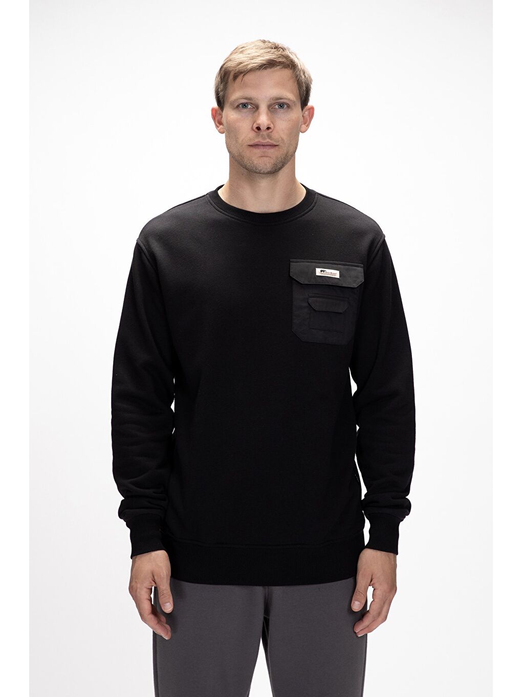 Siyah Rise Si̇yah Crewneck Erkek Sweatshirt