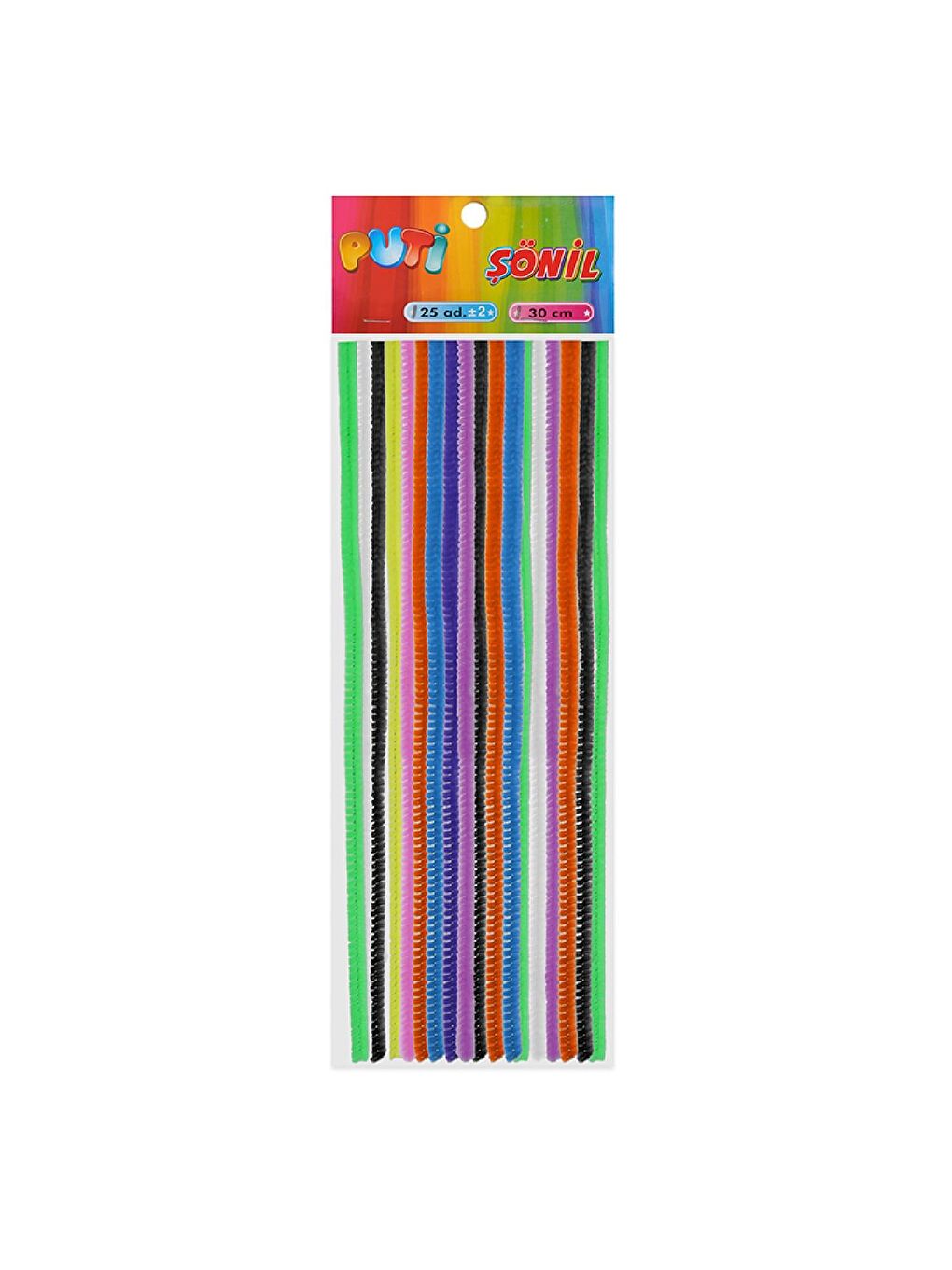 Renkli Şönil 30 cm 25 Li Paket (KOD : 4407)
