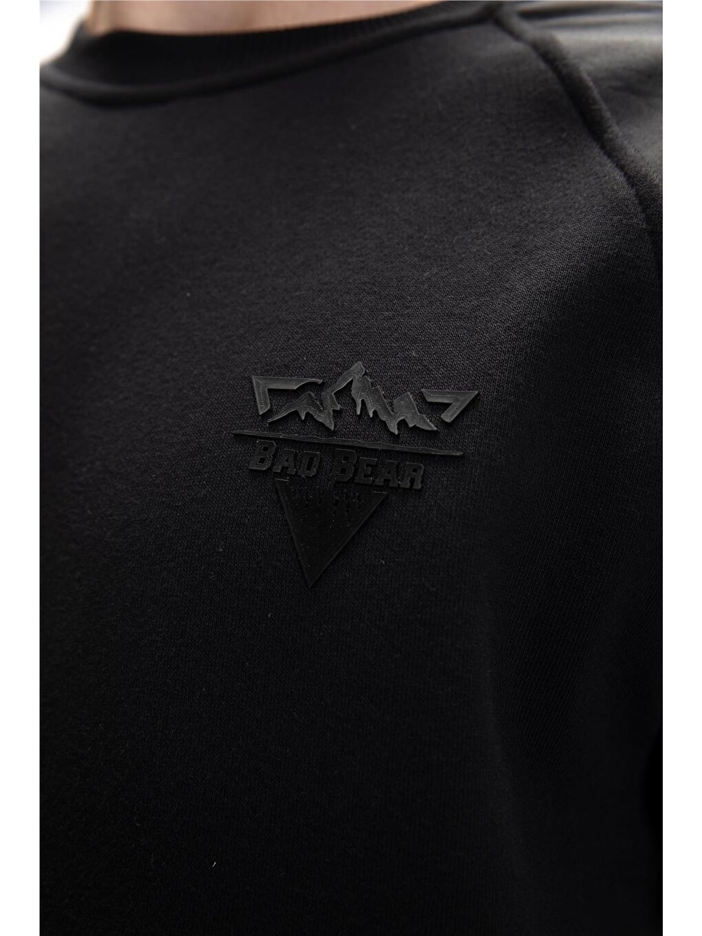 Siyah Hill Si̇yah Crewneck Erkek Sweatshirt-4