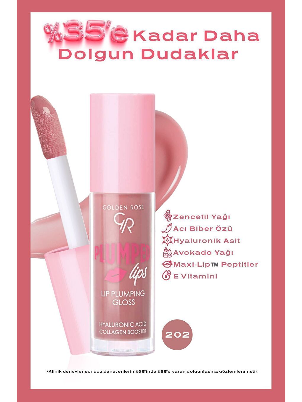 Plumped Lips Lip Plumping Gloss No: 202 - Dolgunlaştırıcı Dudak Parlatıcısı