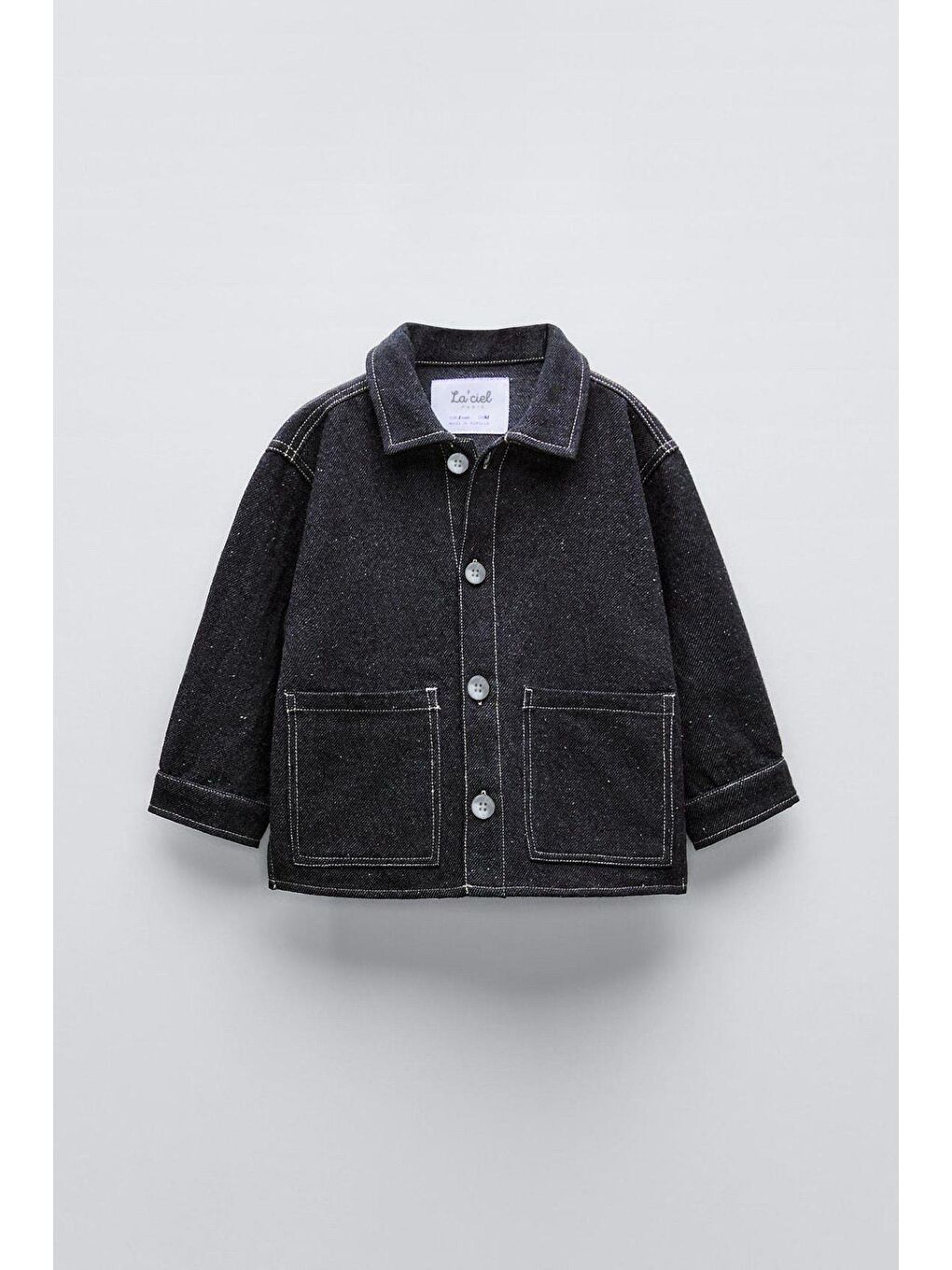 Erkek Çocuk Pamuklu Siyah Dikiş Detaylı Ceket Ve Pantolon Takım-2