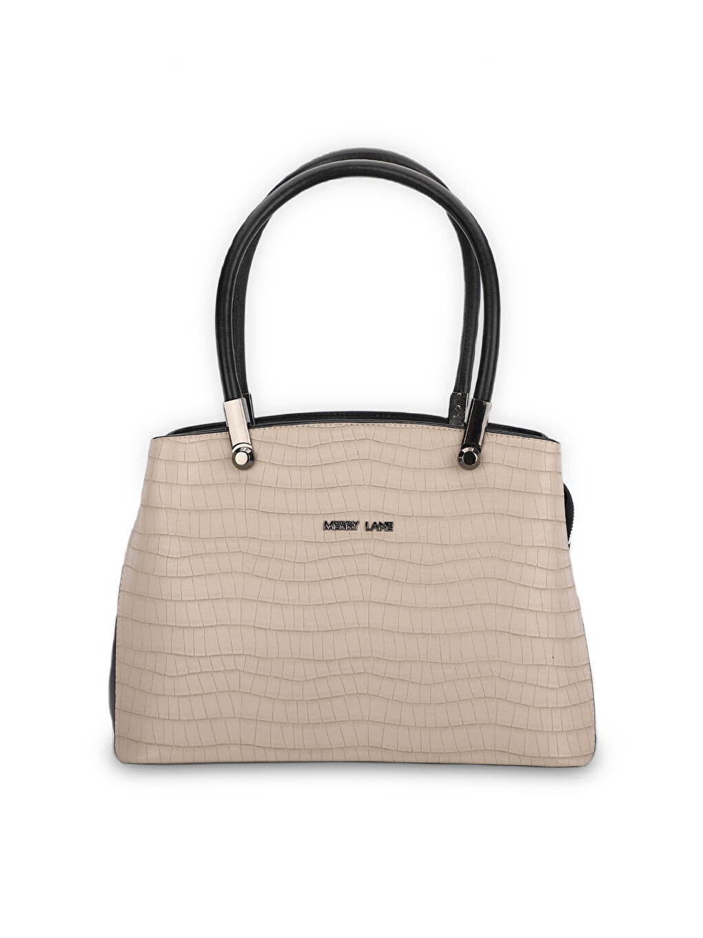 ROMA KROKO Kadın El Çantası Bej