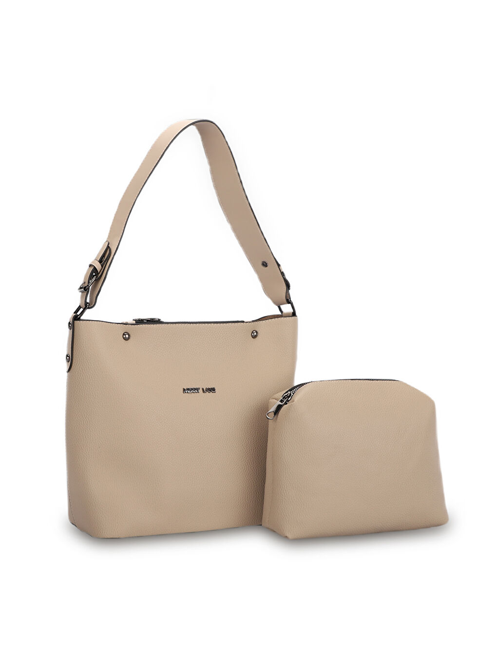 Bej PALERMO NATUREL Kadın Omuz Çantası Koyu bej