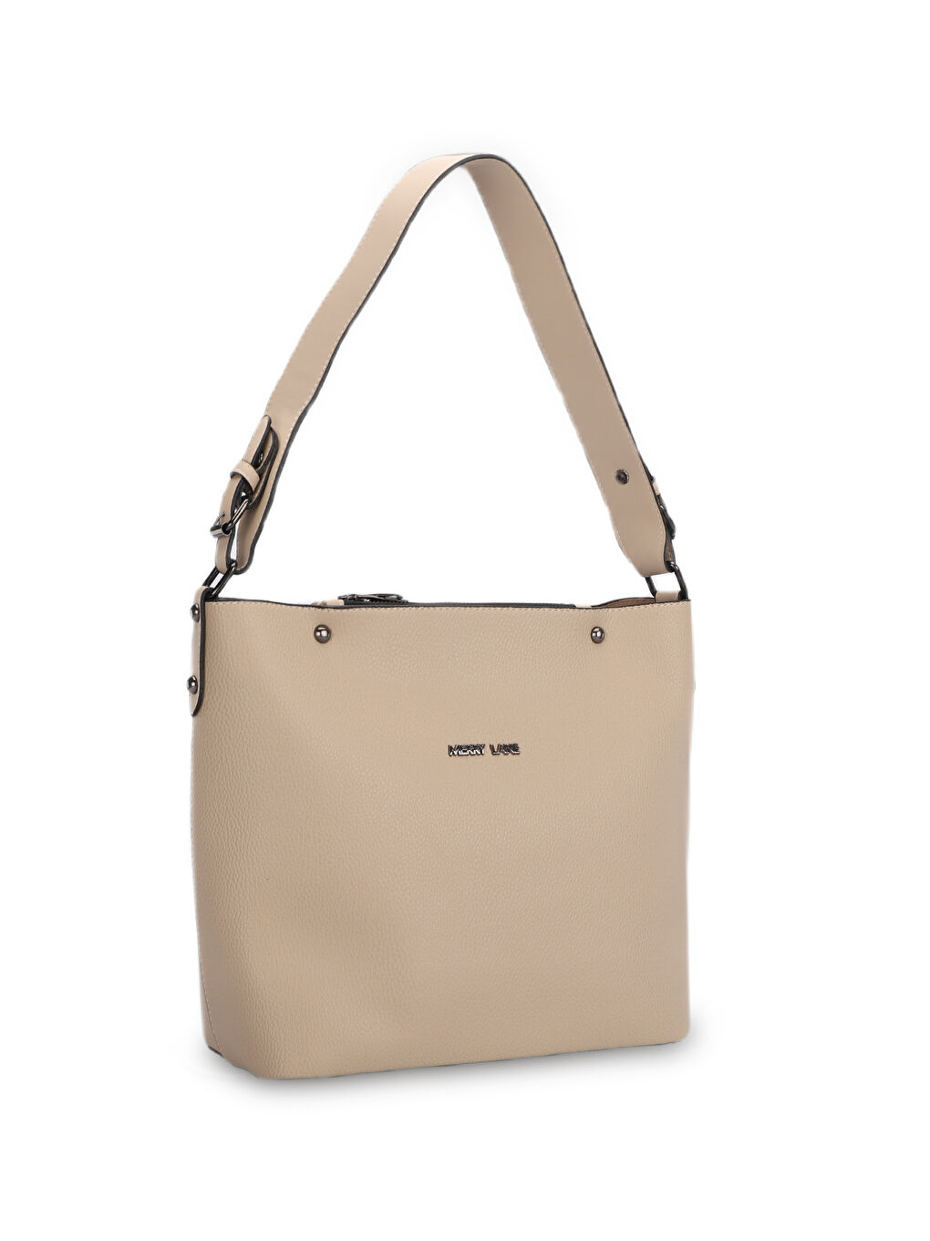 Bej PALERMO NATUREL Kadın Omuz Çantası Koyu bej-2