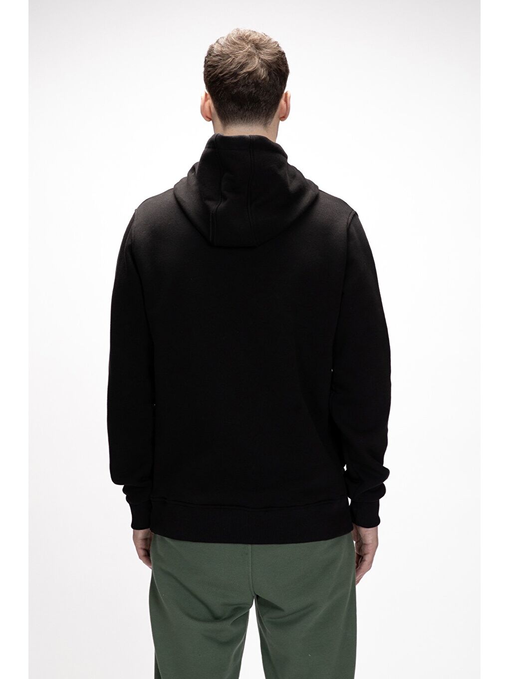 Siyah Sea Si̇yah Kapüşonlu Erkek Sweatshirt-2