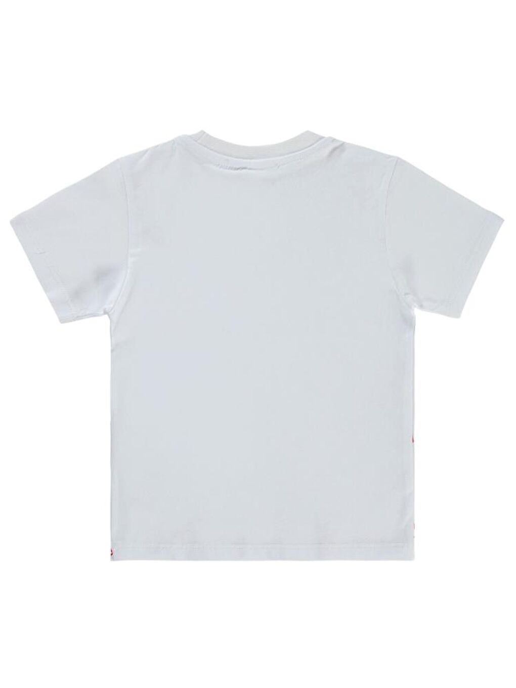 Beyaz Boys Dütdüt Baskılı 2-5 Yaş Tişört-1