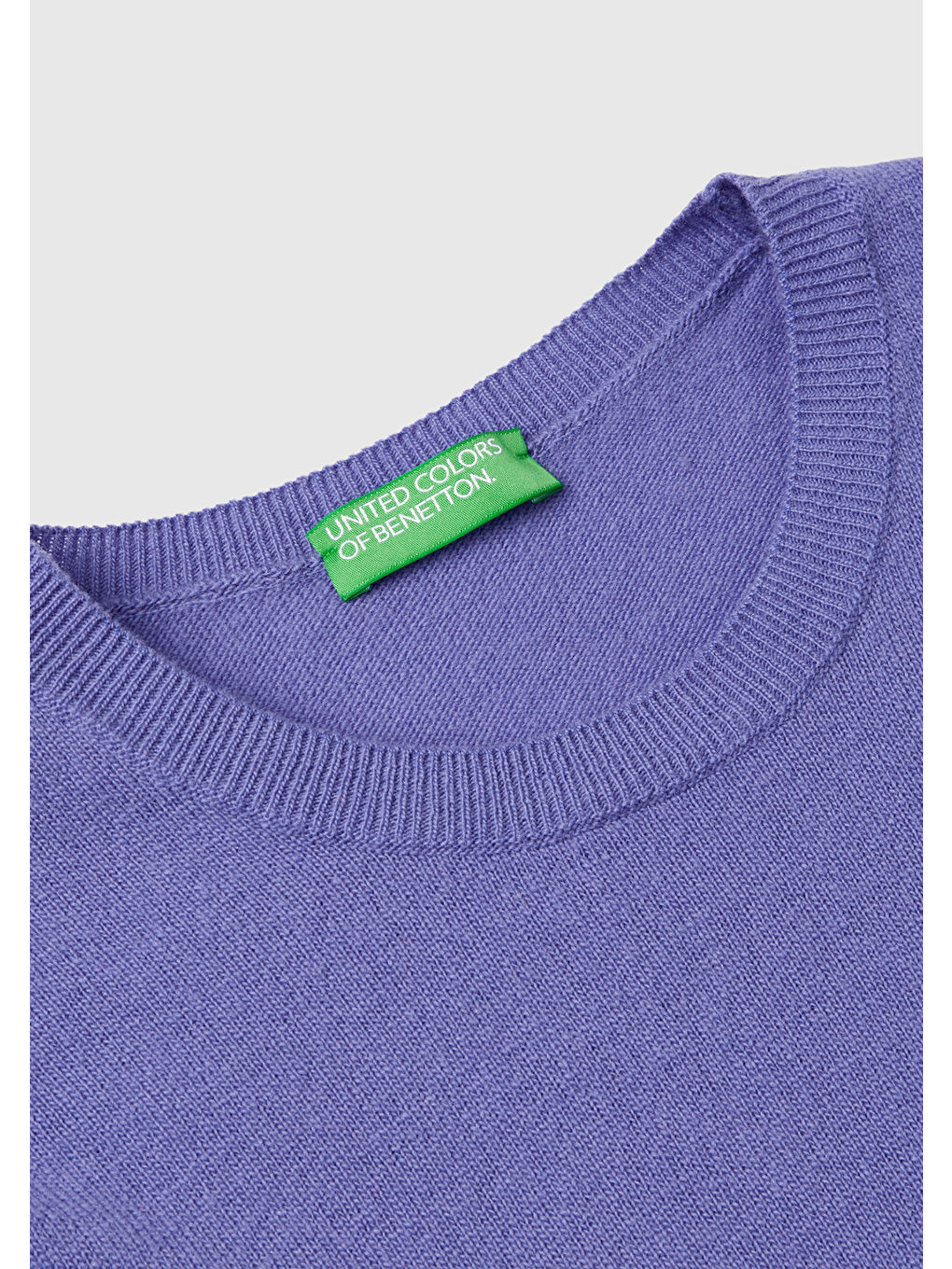 Kadın Mor Bisiklet Yaka %100 Merino Kazak-5