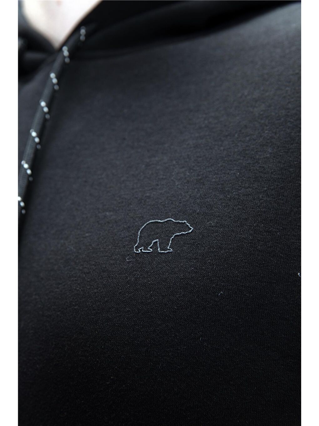 Siyah Sea Si̇yah Kapüşonlu Erkek Sweatshirt-5